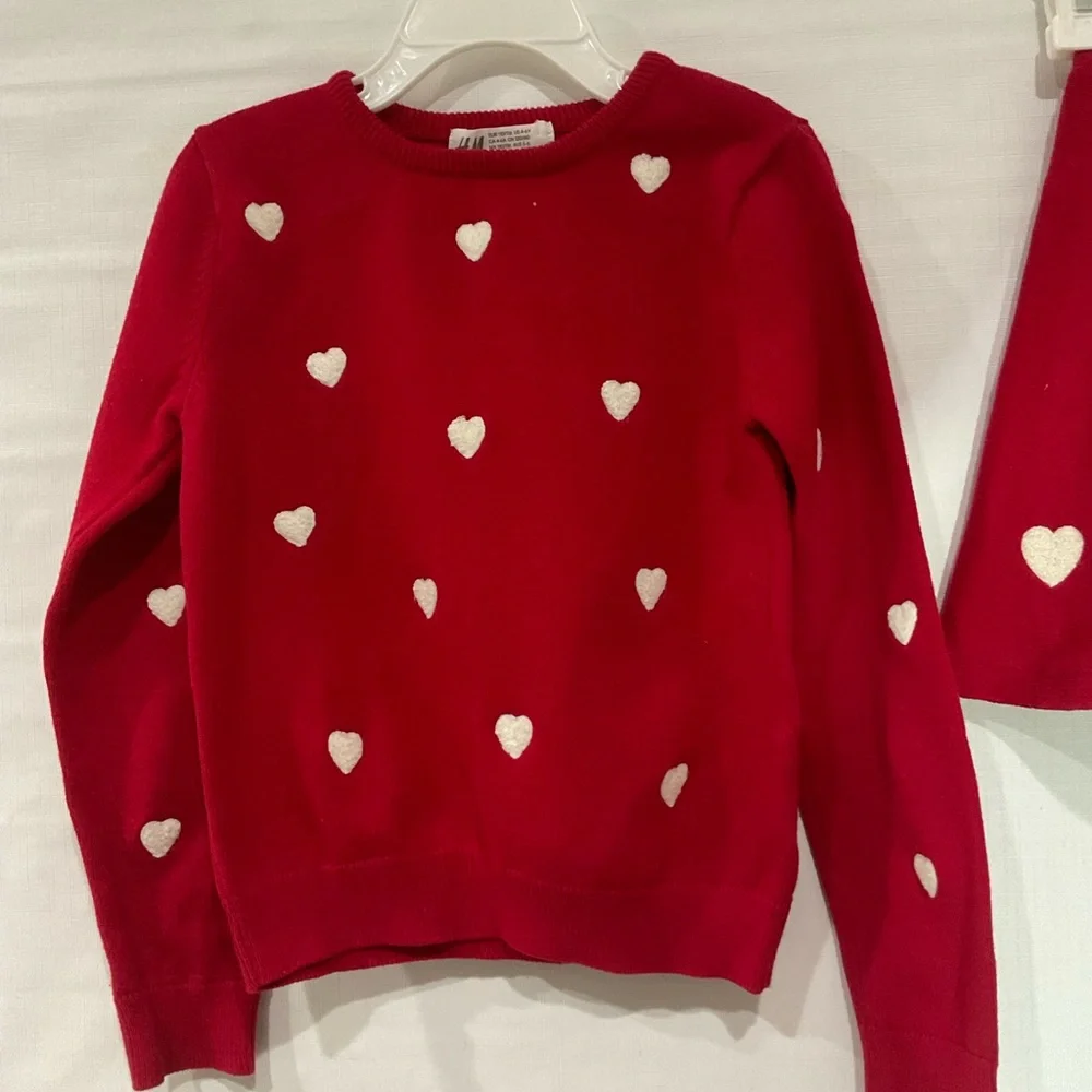🍏🍏 H&M Girl’s Jersey Two Pieces Red Set for 4-6 years old